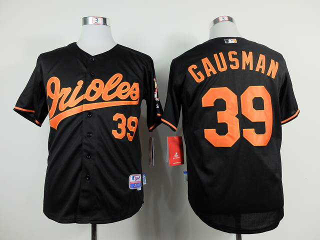 Men Baltimore Orioles 39 Gausman Black MLB Jerseys